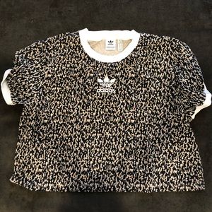 Adidas Cheetah crop top